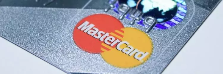 mastercard op een pasje (creditcard)